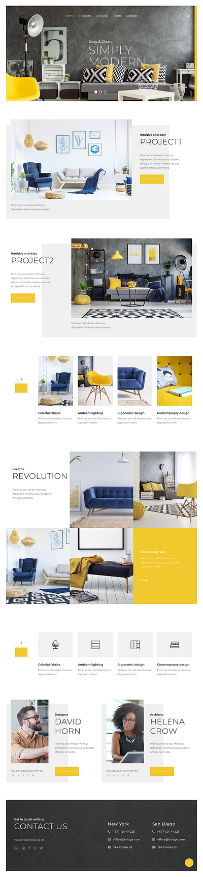 Contact Interior Design blog blog customization design ecommerce elementor illustration website design wordpress