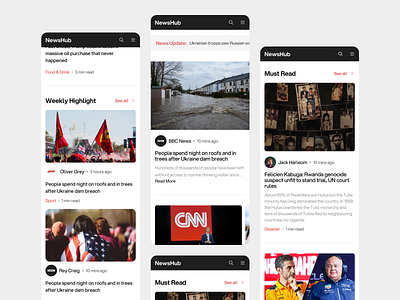 NewsHub - News Website Responsive article articles blog blog web bulletin clean design minimal neat news news web newsfeed newslatter newspaper read reading responsive ui uiux website