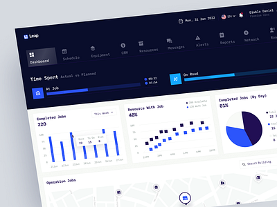 Leap - Sales Management Dashboard analytic app clean crm crm dashboard graph marketing product product design saas saas dashboard sales sales dashboard sales management web web app