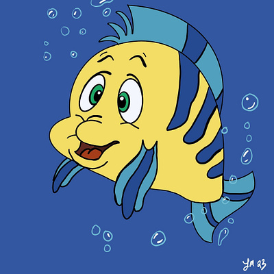 Flounder Doodle