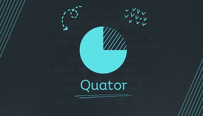 Quator Company Business Card Design 3d app branding business canva card design graphic design icon illustration logo minimal quator ui vector