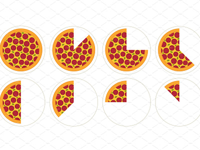 Slice of pizza diagram infographics by Grisha Borsch on Dribbble