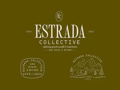 Estrada Collective adventure big sur branding camping design explore illustration logo national park nature outdoors san diego wild