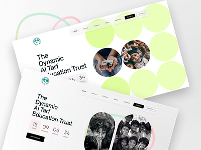 "Dynamic Al-Traf Education" Trust New Website agency camping charity fund clean community crowdfunding design donate education funding fundraising helping landingpage modern nonprofit social trust ui ux website