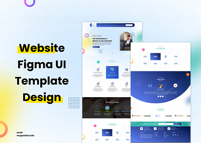 Website Figma UI Template Design design figma illustration landing page landingpage ui ui design user interface