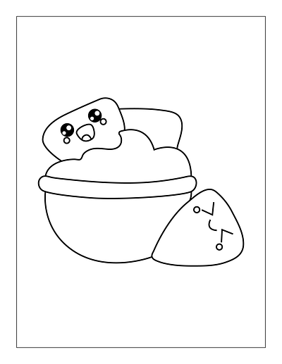 Cute-Kawaii-Food-Coloring-Book-2 dog coloring pages