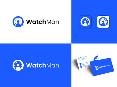 Watchman Logo, Logo Design branding design graphic design logo logodesigner minimalist logo modern logo vector watch watch logo watchman logo watchmen watchmen job watchtm