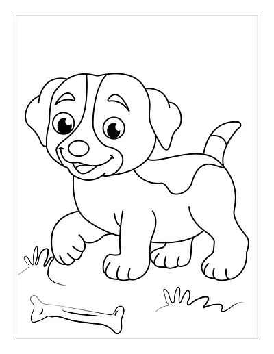 Cute-Animals-coloring-Page-for-7 dog coloring pages