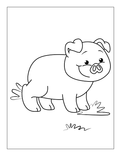 Cute-Animals-coloring-Page-for-2 dog coloring pages