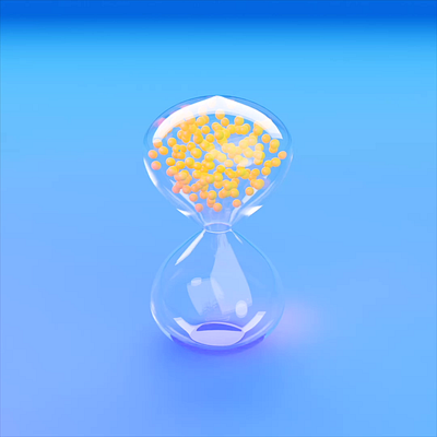 hourglass animation in Blender 3d 3danimation 3dmotion blender blender 3d cgi design motiongraphics