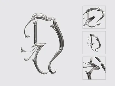 3D Monogram E & D 3d branding design ed graphic design logo monogram