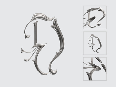 3D Monogram E & D 3d branding design ed graphic design logo monogram