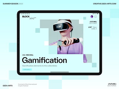 BLXP Gamification blockchain brand brand identity brand merch branding crypto crypto fest design festival future game graphic design inspiration nft open talks pixel visual identity web3