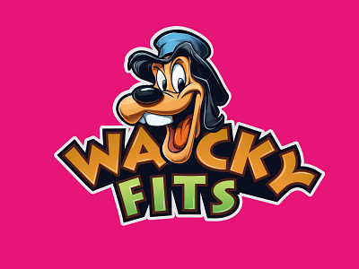 Wacky Fits Logo Design best branding brandmark cartoon logo design fits logo graphicdesign illustration logo logoinspiration logomark mascot mascot icon logo mascot logo wacky fits wacky logo wacky mascot logo