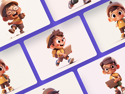 3D Characters - Illustration for Botly AI Dashboard 3d 3d character clean cute cute character dashboard design free free download freebie illustration isometric landingpage minimal ui ui design ux ux design web web design