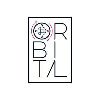 Orbital - Vertical Logo 🌌 art branding circle design graphic design logo orbit planet space star