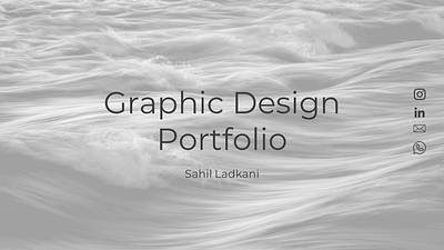 Sahil Ladkani - Portfolio branding corporate corportedesign design graphic design illustration logo motion graphics portfolio presentation presentationdesign print ui