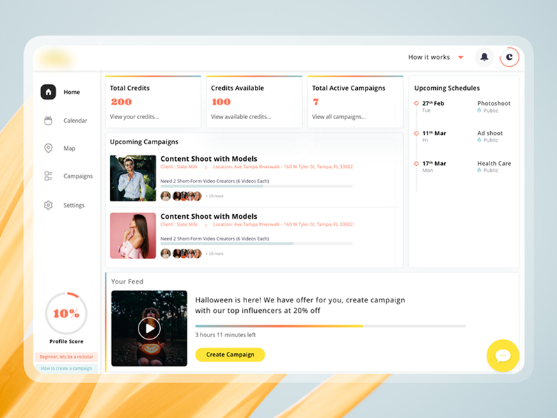 Brand Dashboard app app design branding design gradient graphic design illustration ui