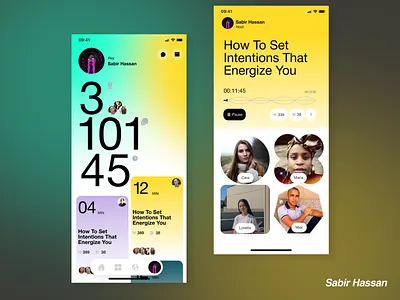 Clubhouse Spinoff interface mobile ui ux