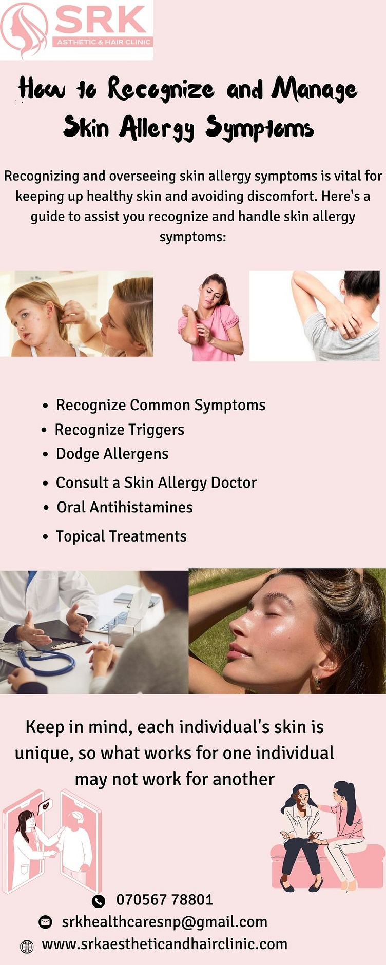 Skin Allergy Doctor in Sonipat by srk asthetic on Dribbble