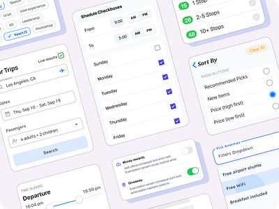 Beyond the Basics: Advanced Techniques in Filter UI Design app button card checkbox date design dropdown figma filter filters input radio button settings switch templates text field time toggle ui ui kit