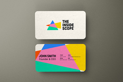 The Inside Scope client work colorful graphic design logo logo design science vibrant visual identity