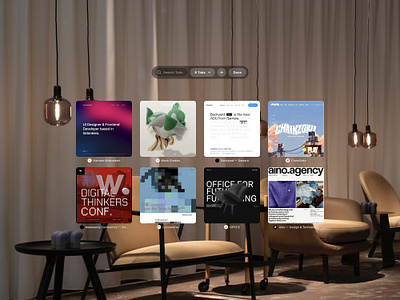Vision OS — Safari design graphic design ui ux