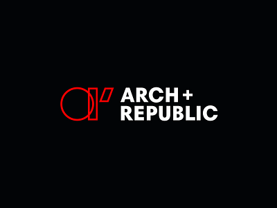 Arch+Republic architectural company brand identity branding construction constructor design emblem flat geometric graphic design icon identity illustration logo logotype mark monogram shapes simple symbol