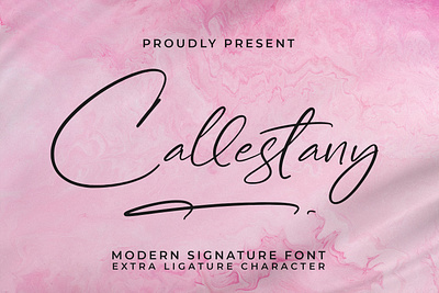 Callestany - Modern Signature Font style