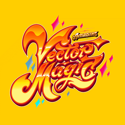 Vector Magic 3d chrome crazy crystal design disco dynamic graphic letters light logotipo logotype magic script sport typography ultra vector vivid