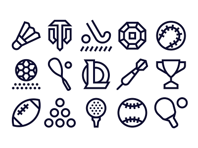 Liga Stavok sports icons design design system grid icon icon system iconset pictogram sport ui