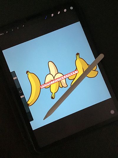 Hot Banana animation design digital art fruit graphic design illustration procreate