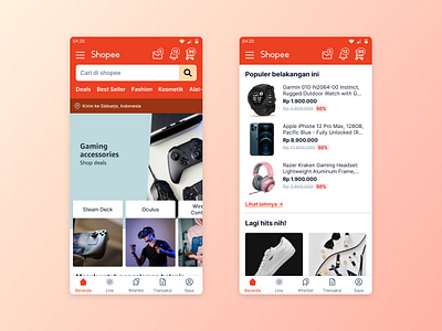 Shopee Indonesia — Redesign graphic design redesign revamp shopee ui ux