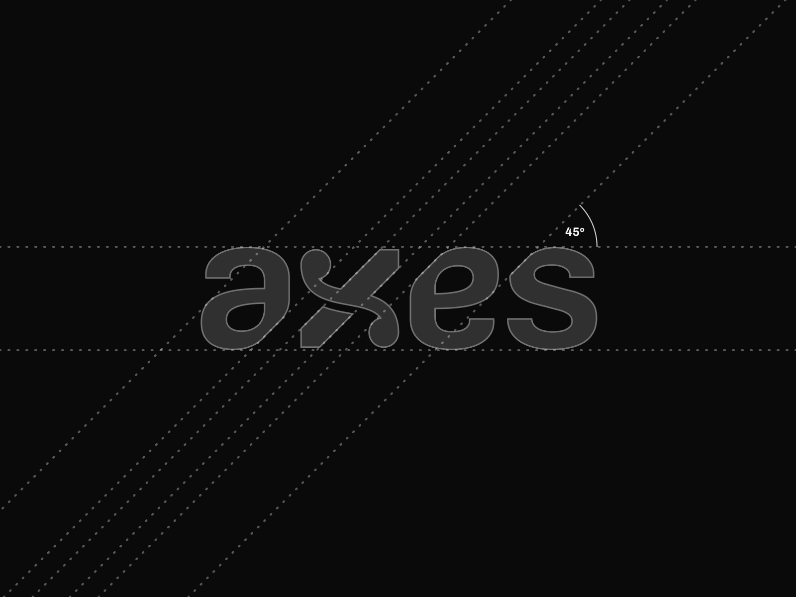 Axes - Logo Construction brand sign brandidentity branding construction font geometric geometry icon identity idstudio logo logo construction logo design logomark logotype minimalistic saas startup tech typography