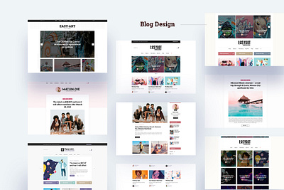 Multipurpose Blog Design HTML Template blog blog design clean design landing page personal blog portfolio ui web design
