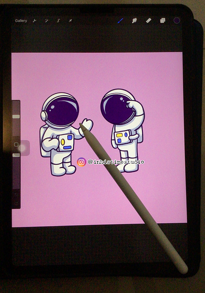 friendship animation astronaut branding digital art galaxy graphic design illustration logo