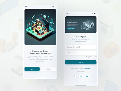 Smart Homes Devices access with mobile app design design graphic design home access in mobile login mobile access home mobile apps register smart access smart device smart homes devices ui ui ux ui design uidesign uiux voices cantoral voices command