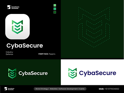 CybaSecure - Cyber Security and Defence Firm branding design graphic design identity illustration logo typography ui vector