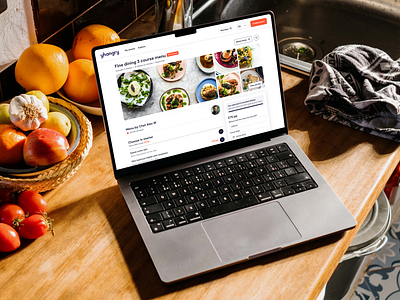 Yhangry: Book a menu for your next event book chef food marketplace menu research ui ui design ux