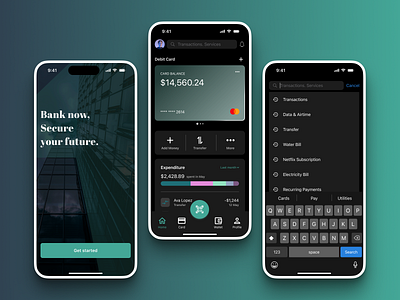 Banking App UI design ui ux