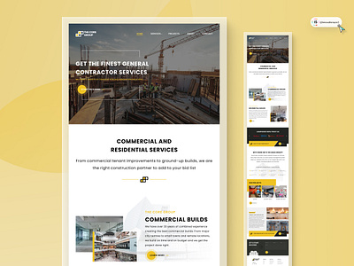 Construction Website Design 3d animation architecture art branding digitaldesign flatdesign graphic design illustration innovationsync landing page logo mobile motion graphics nft product design typography ui webdesign website