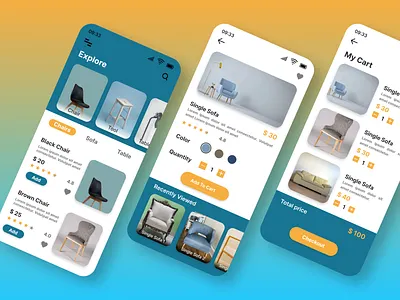 Furniture Ecommerce App Design app appdesign appui design digitalcommerce ecommerceapp ecommerceui furnitureapp furnitureecommerce furnitureshopping furniturestore mobileappdesign mobileappui mobileui ui