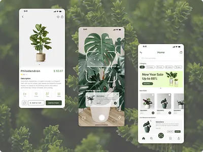 Plantarium - Plant Sales Mobile App elegant judha mobile app nature pants plant plant mobile plant sales plant sales app plants sales mobile polinema ui user interface