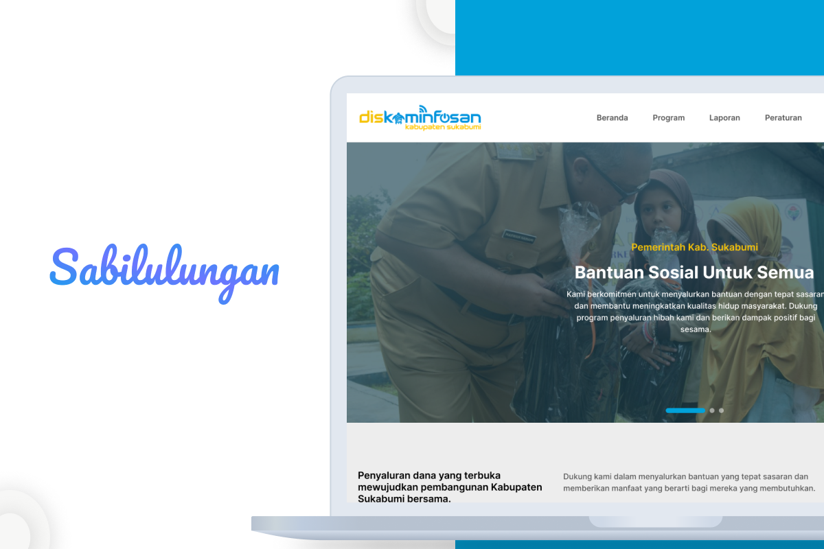 Sabilulungan - Your Gateway to Government Grant Support branding dashboard design financialaid glant goverment government grantopportunities logo mock up mockup sabilulungan ui ux web website