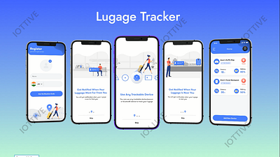 Lugage Tracker (IOT based application) bluetooth branding design graphic design illustration ios app iot mobile app ui