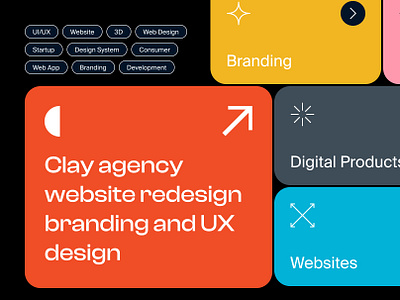 Clay agency website redesign branding clay clayagency design redesign ui ux website