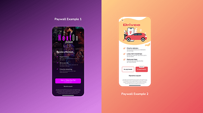 Paywall - Premium Subscription app design graphic design mobile paywall ui