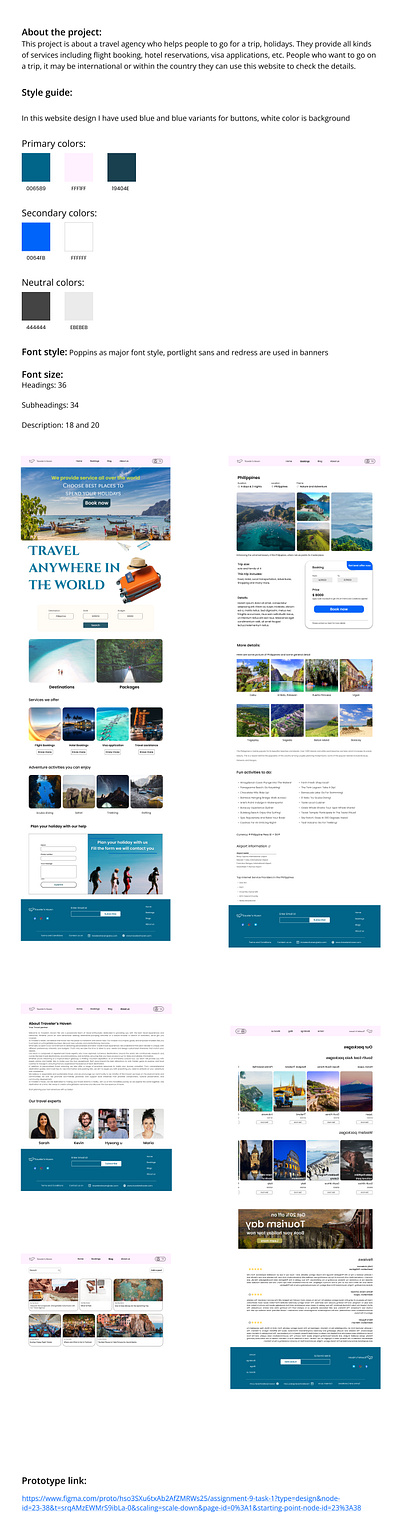 Travel website booking website case study design tour traveling trip ui ux
