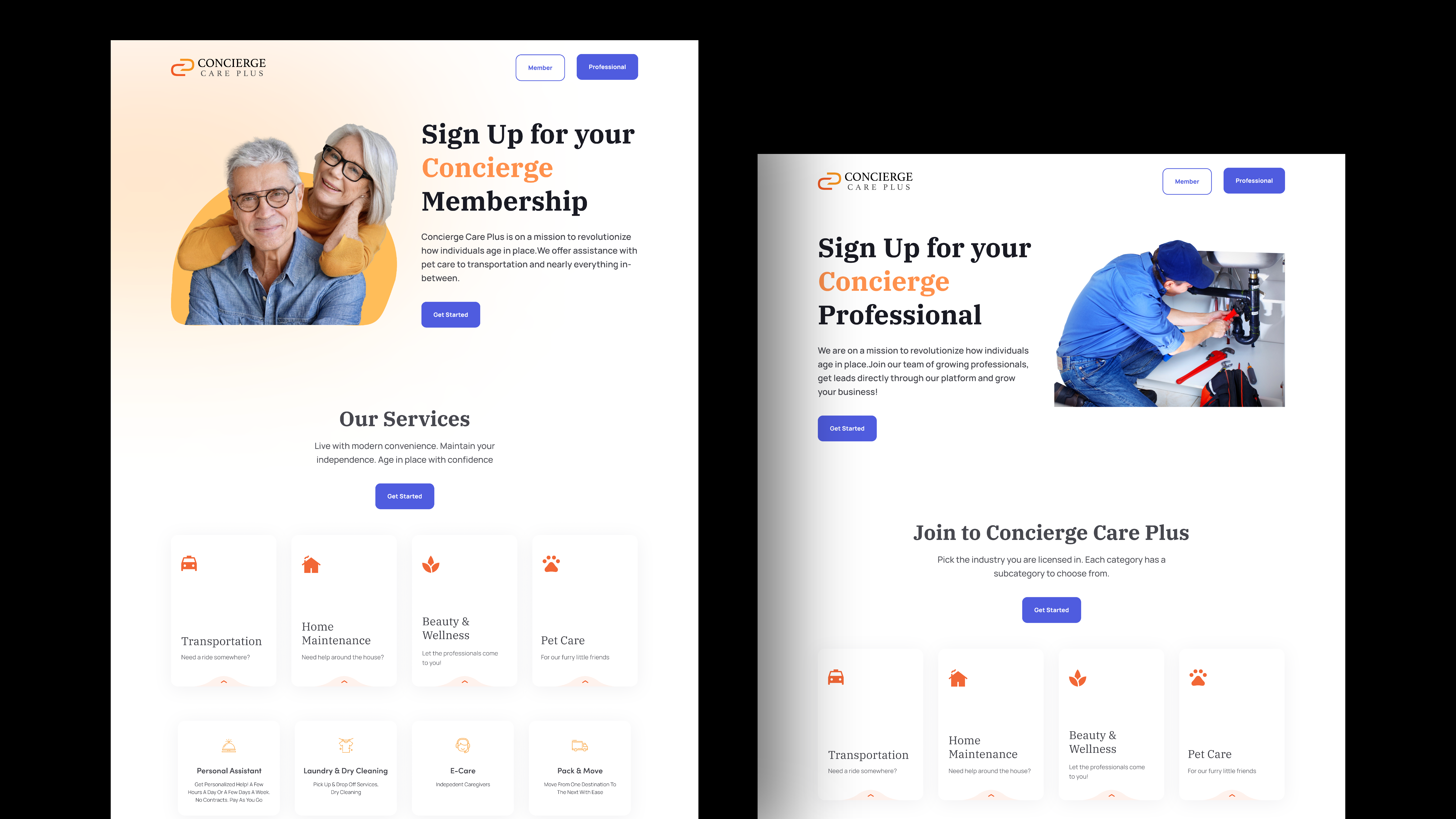 Digital Platform for Empowering Elderly Care app branding design graphic design illustration illustrator logo minimal ui ux vector web website
