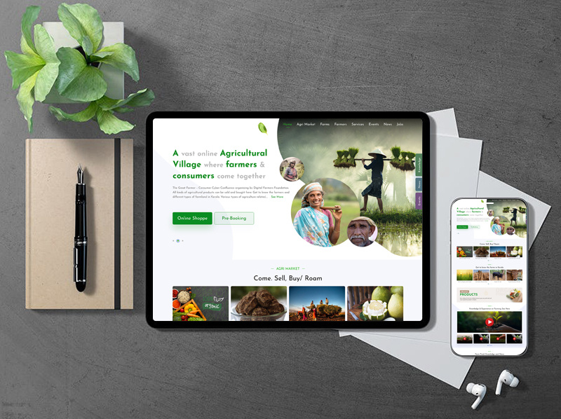 Agri Website app app design branding design gradient graphic design illustration ios logo ui